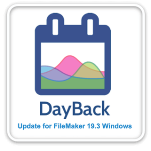 Updating DayBack Classic For FileMaker 19.3 Windows